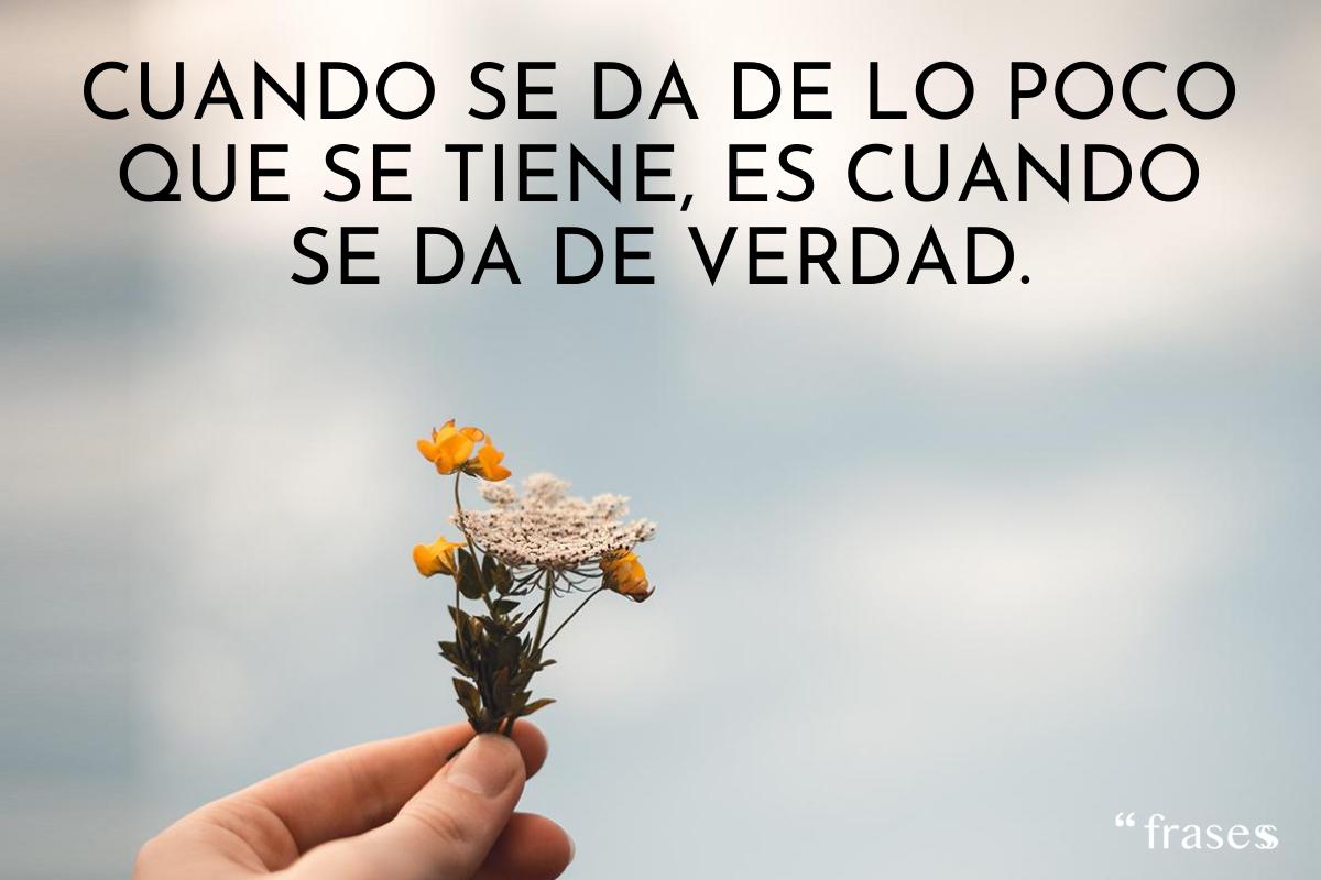Frases de generosidad
