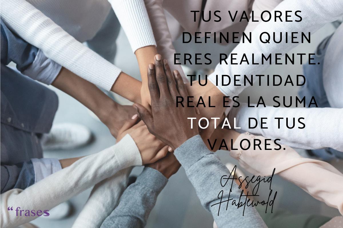 Frases de valores y principios