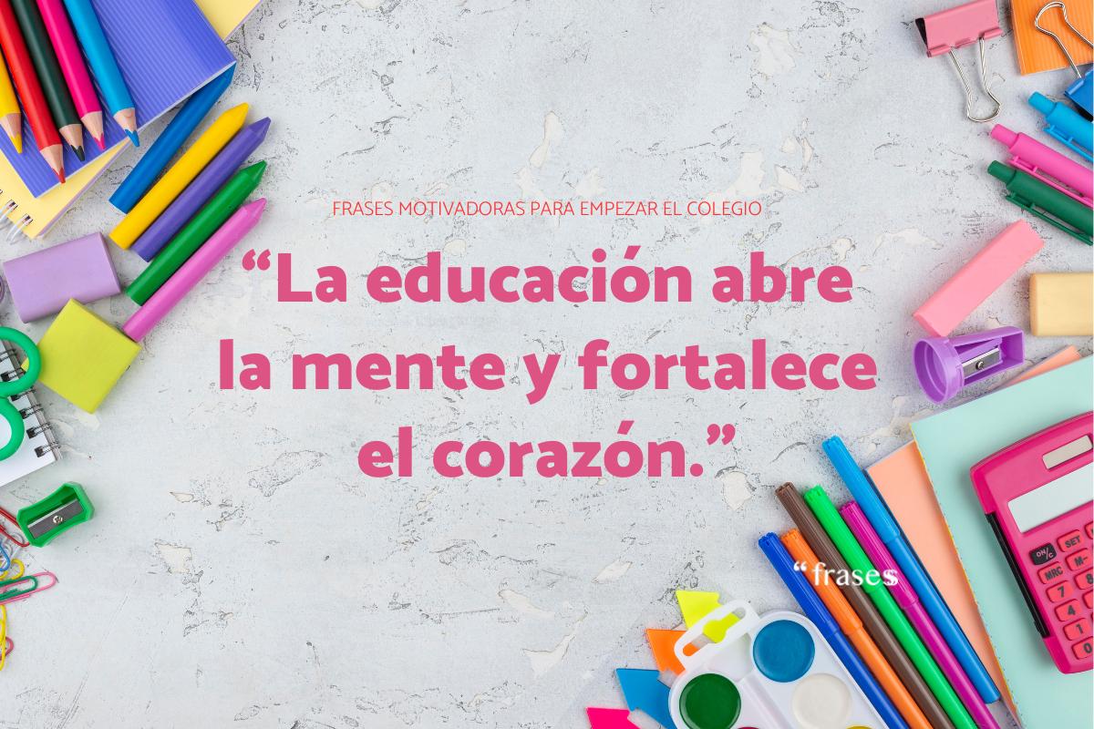 Frases para desear un buen comienzo de curso