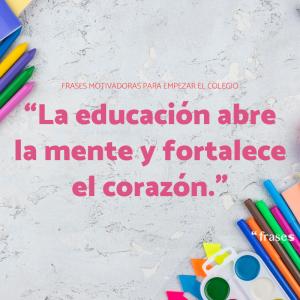 Frases para desear un buen comienzo de curso