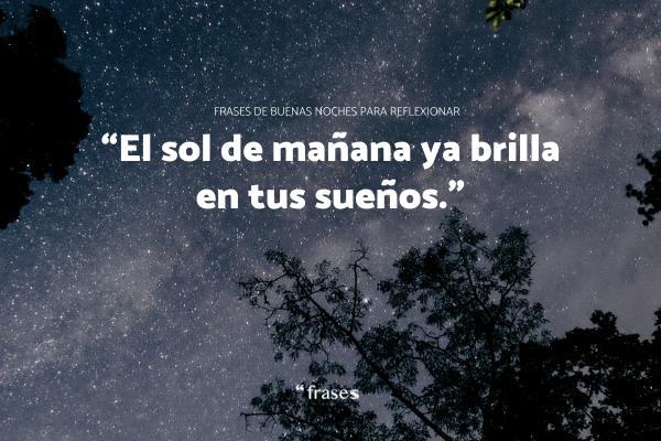 Frases de buenas noches para reflexionar