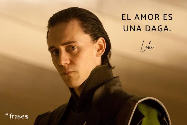 Frases de Marvel - El amor es una daga.