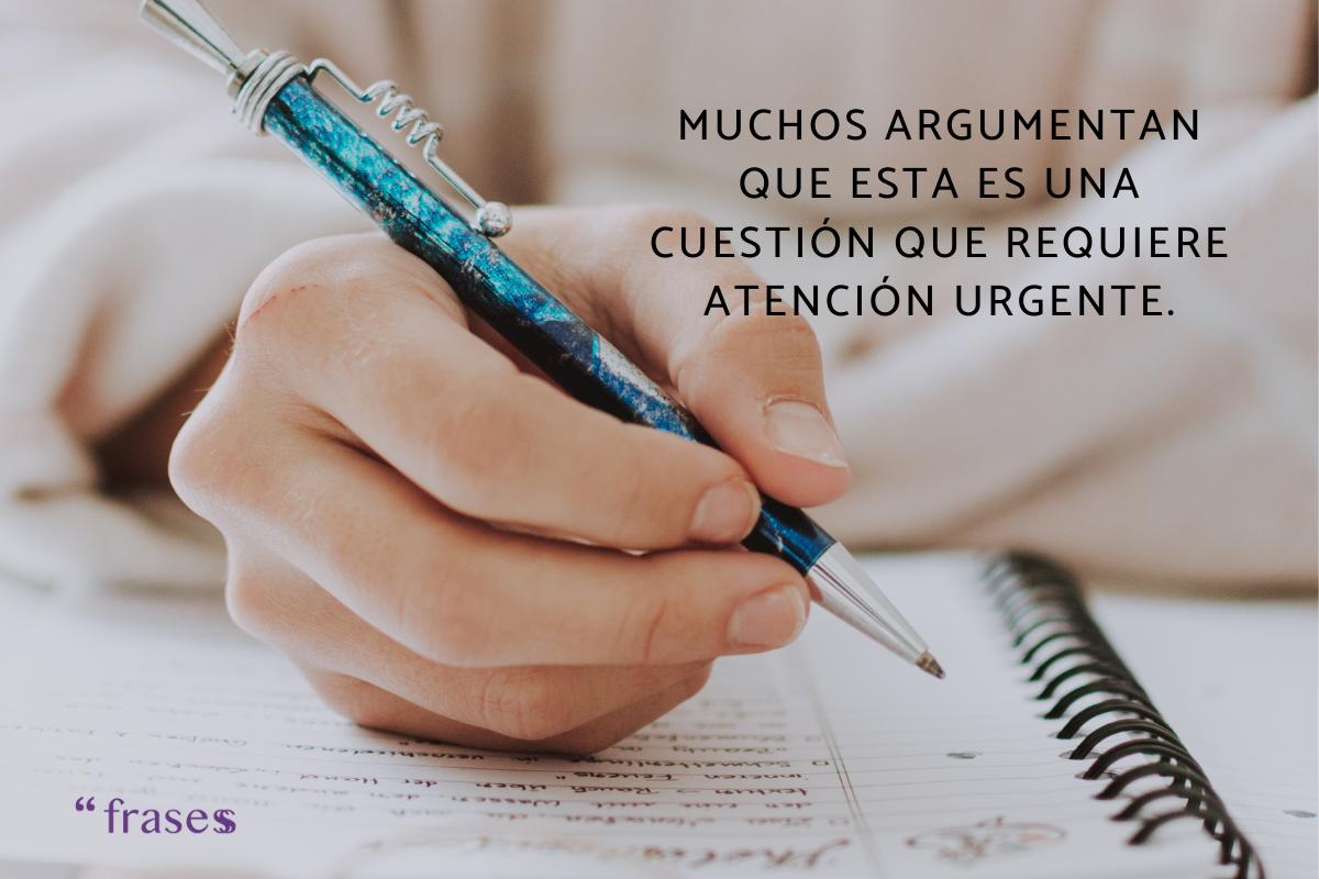 Frases para empezar un ensayo