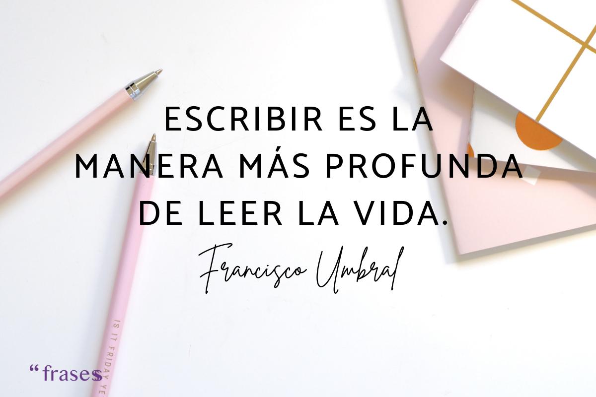 Frases sobre escribir
