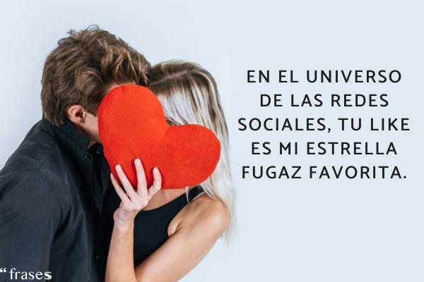 Frases que seducen y provocan - En el universo de las redes sociales, tu like es mi estrella fugaz favorita.