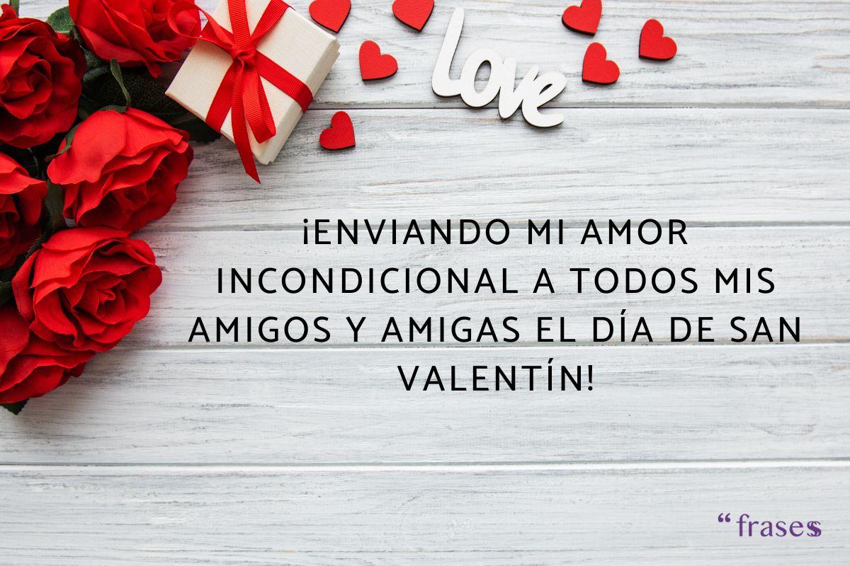 Frases de San Valentín para amigos