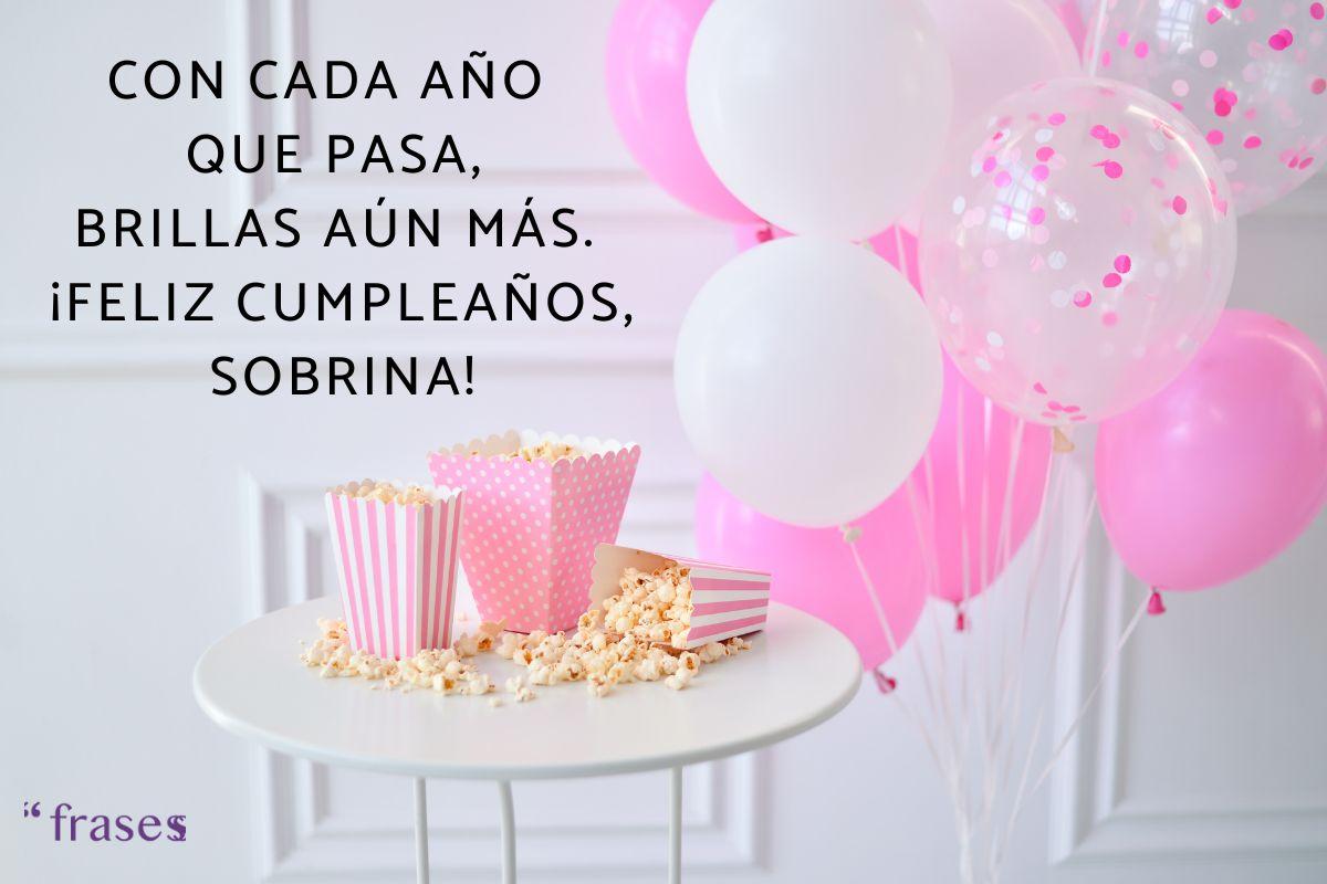 Frases de cumpleaños para una sobrina
