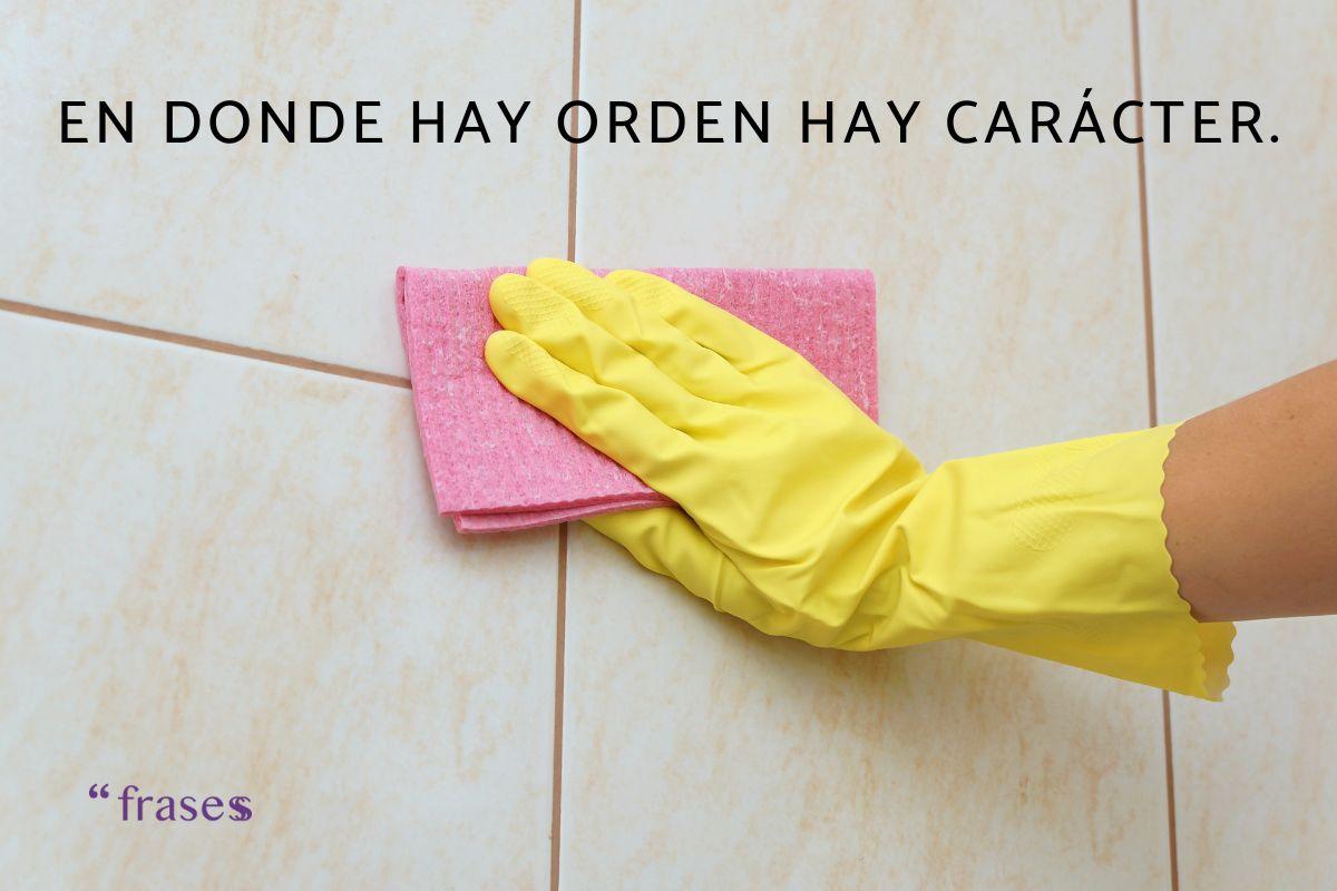 Frases de limpieza graciosas
