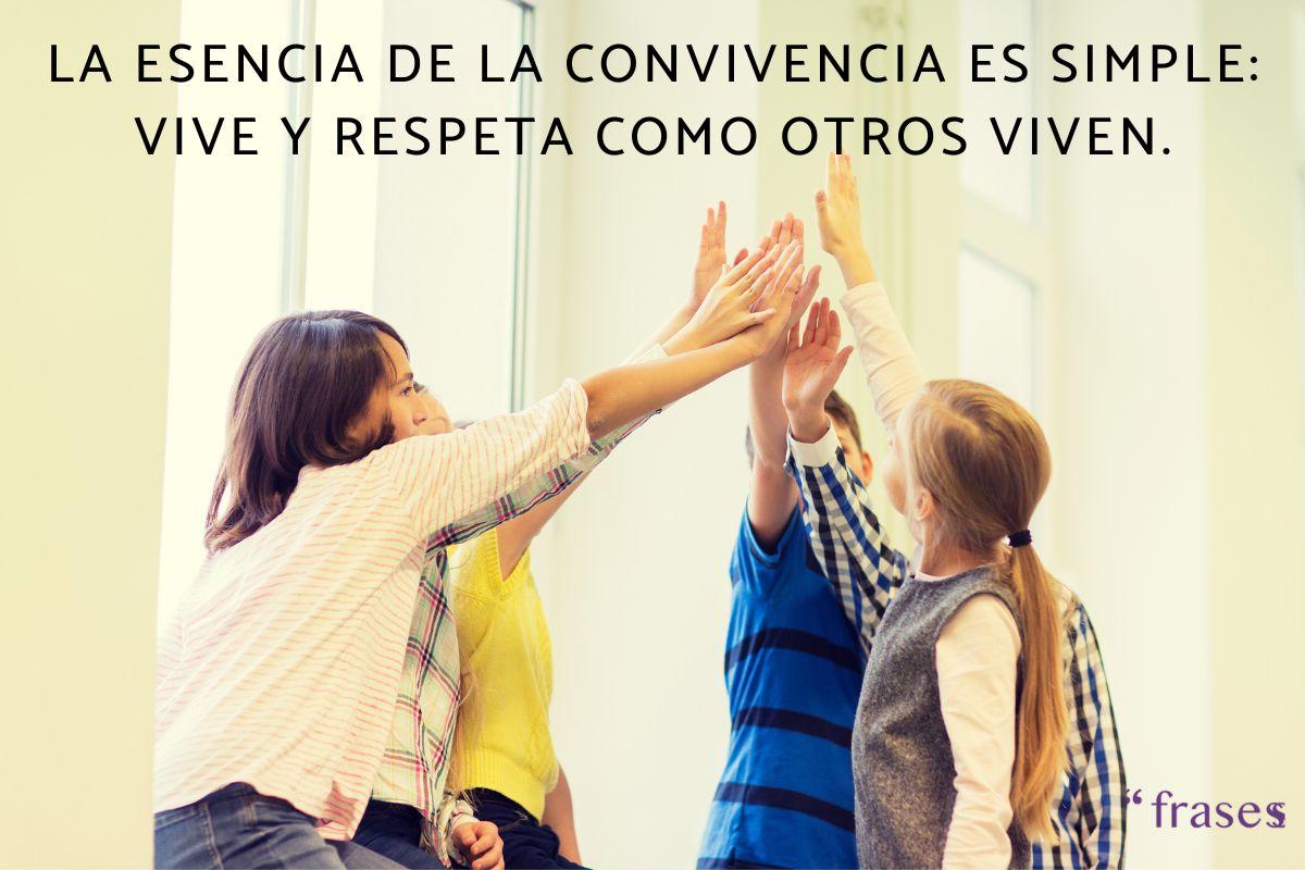 Frases sobre la convivencia escolar
