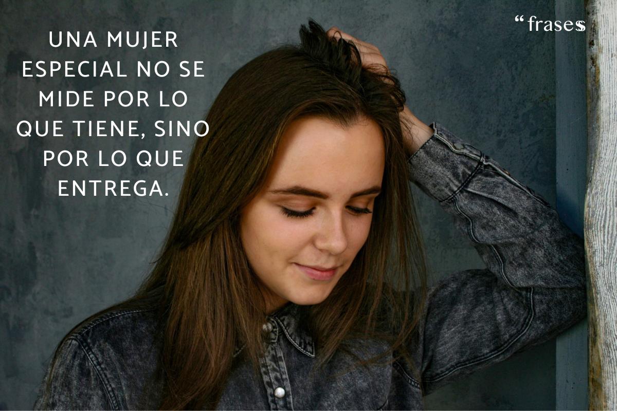 Frases para una mujer especial