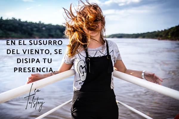 Frases indirectas para olvidar a alguien - En el susurro del viento, se disipa tu presencia.