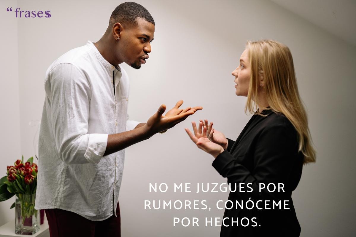 Frases para cuando te acusan injustamente