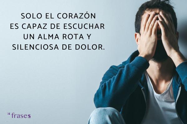 Frases sobre llorar en silencio