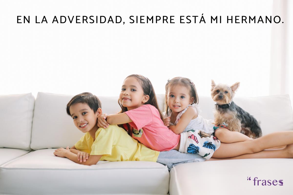 Frases bonitas para hermanos unidos