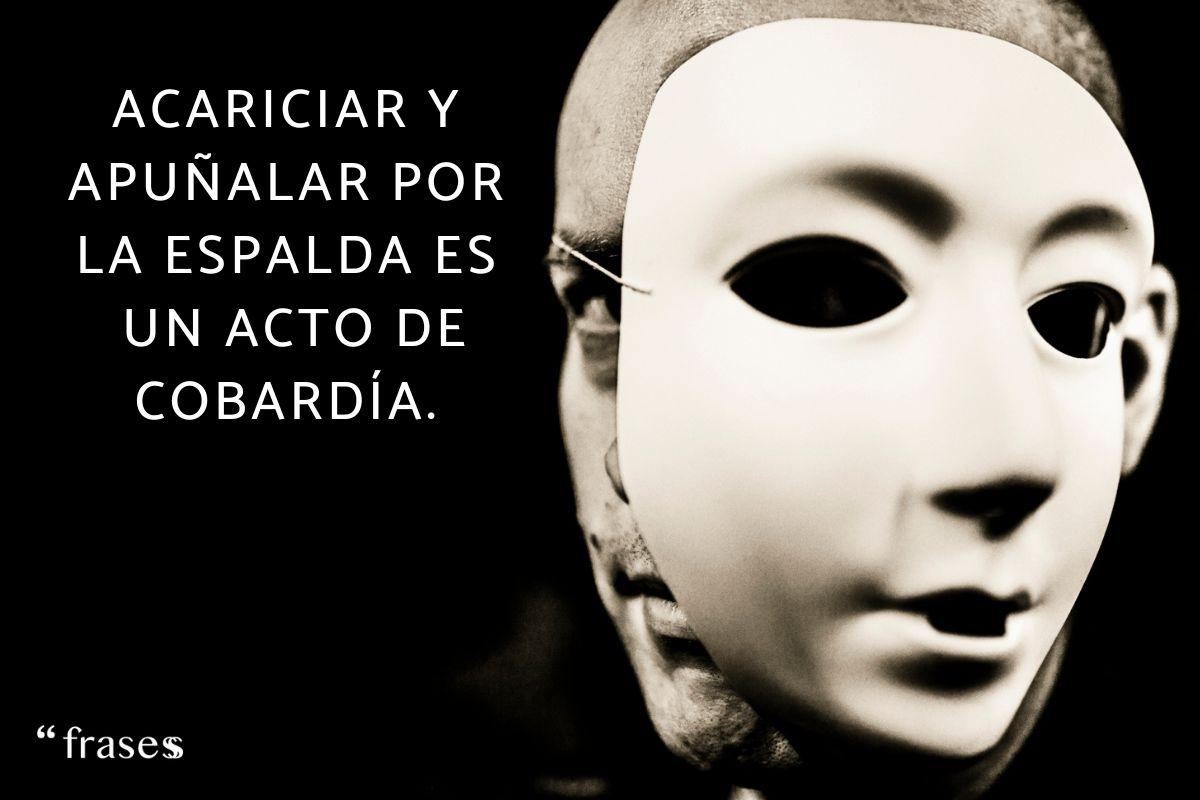 Frases para gente con doble cara