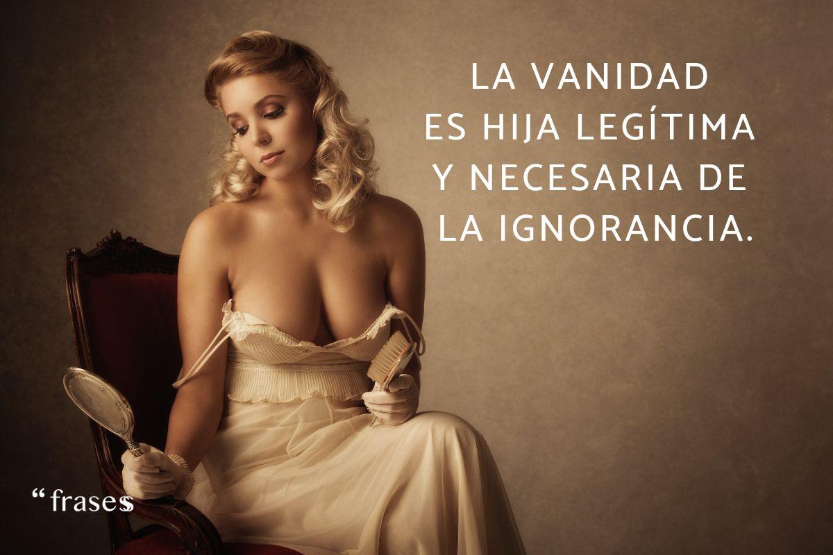 Frases sobre la vanidad