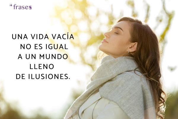 Frases sobre sentirse vacío