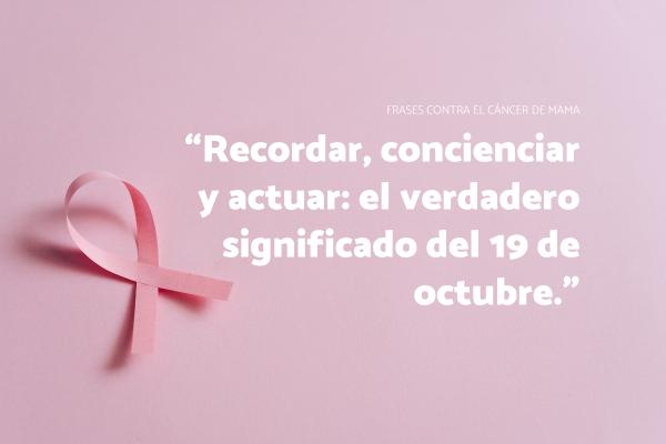 Frases contra el cáncer de mama