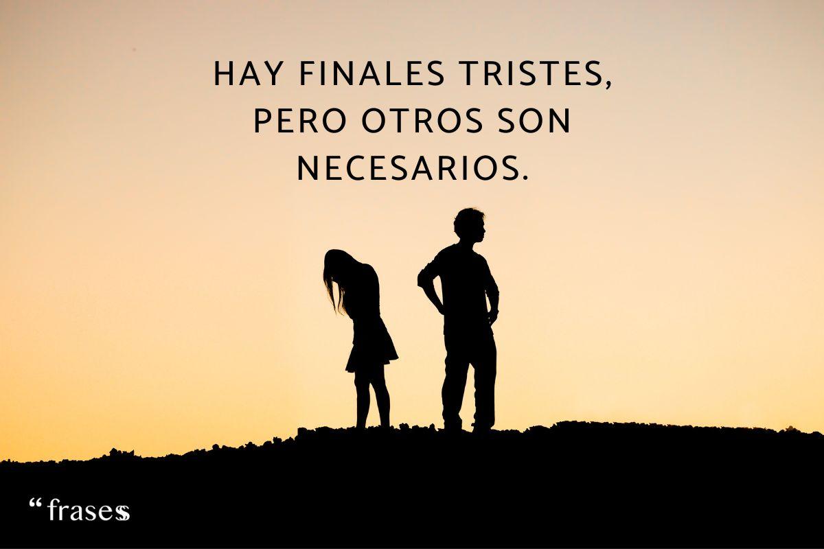 Frases para terminar una relación