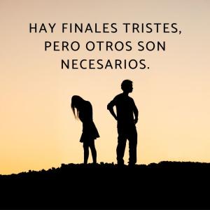 Frases para terminar una relación