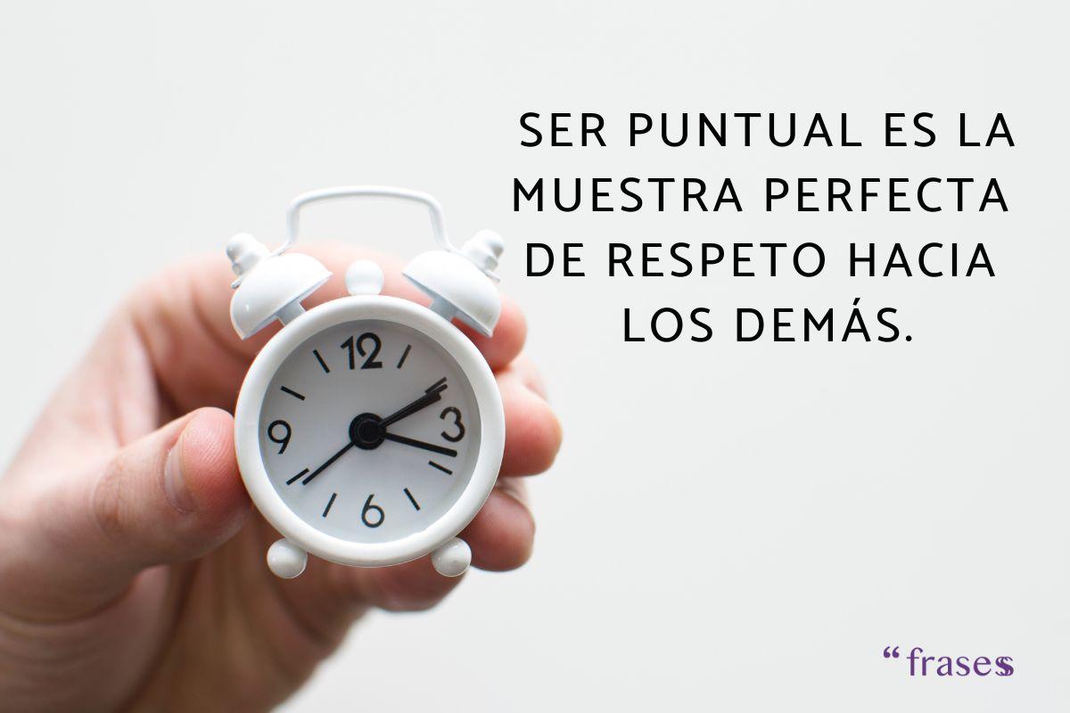 Frases sobre la puntualidad