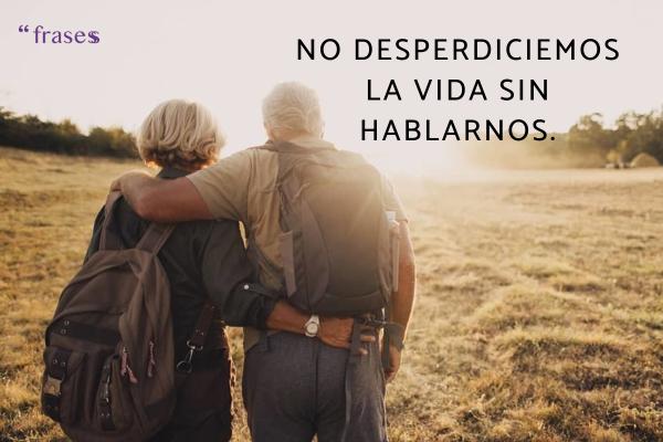 Frases para hermanos que no se hablan - No desperdiciemos la vida sin hablarnos.