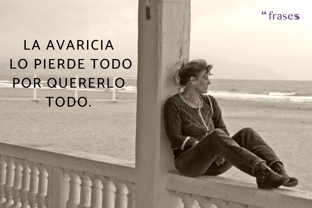 Frases sobre la avaricia