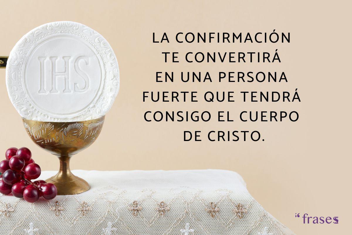 Frases de confirmación católica para dedicar