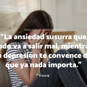 Frases sobre la depresión y tristeza