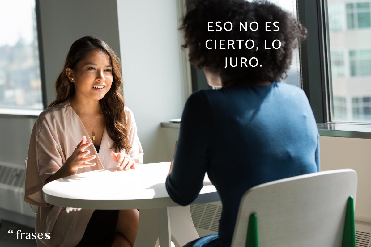 Frases para detectar mentiras