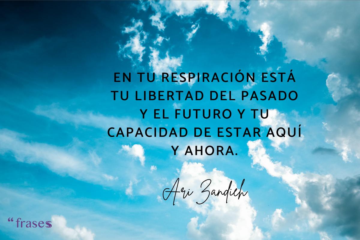 Frases sobre respirar cortas y positivas