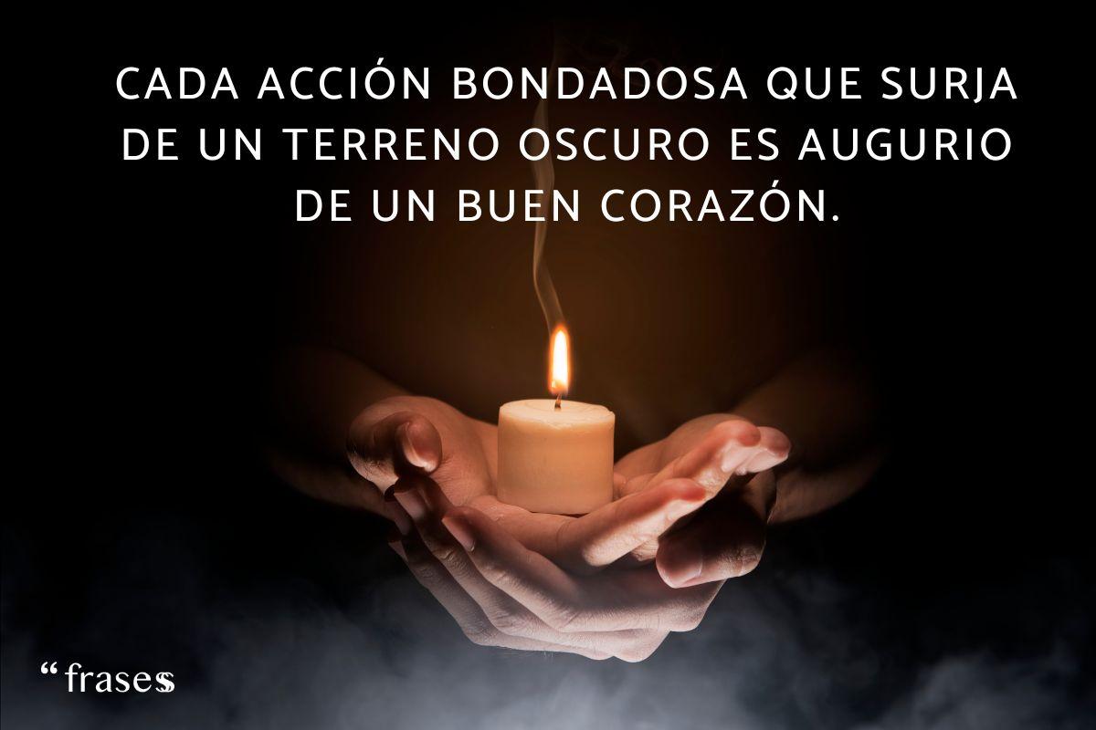 Frases sobre la oscuridad para reflexionar
