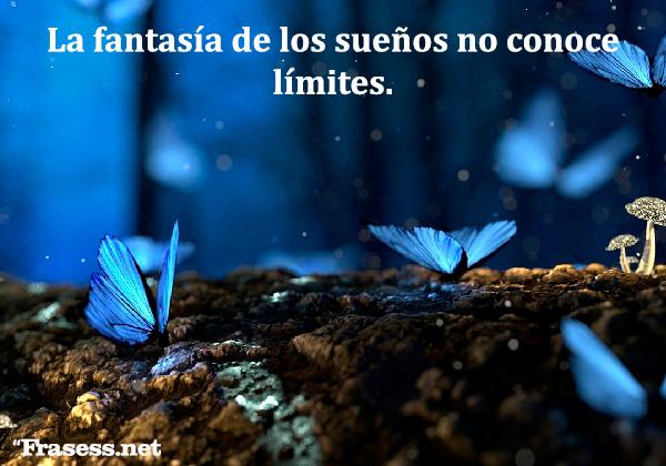 Frases de fantasía y magia - La fantasía de los sueños no conoce límites. 