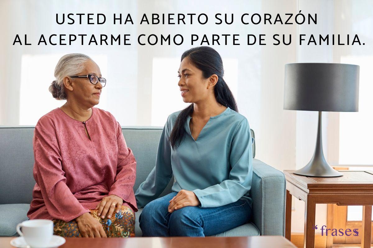 Frases para suegras bonitas y graciosas