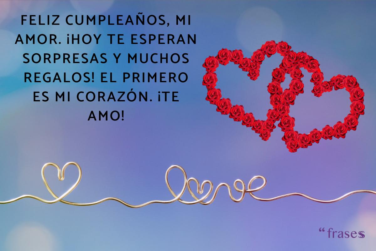 Frases de cumpleaños para mi amor