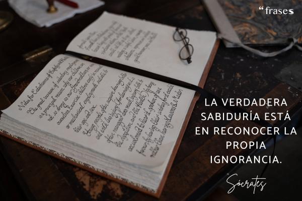 Frases de Alma de Poeta - La verdadera sabiduría está en reconocer la propia ignorancia.