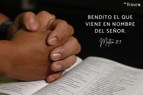 Frases para felicitar el Jueves Santo - Bendito el que viene en nombre del Señor.