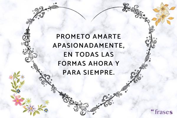 Frases de promesas de amor