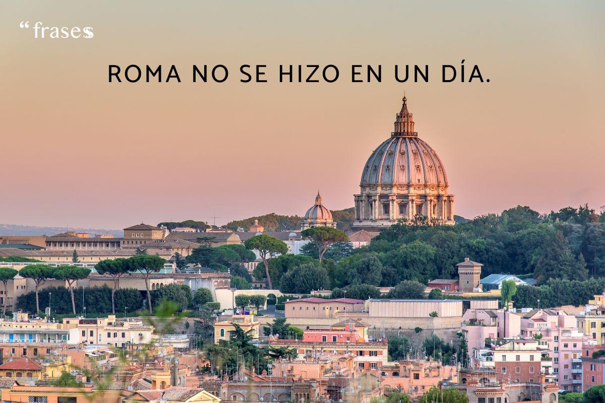 Frases sobre Roma bonitas y típicas
