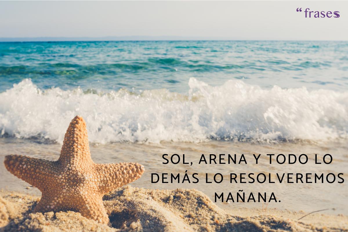 Frases de playa graciosas