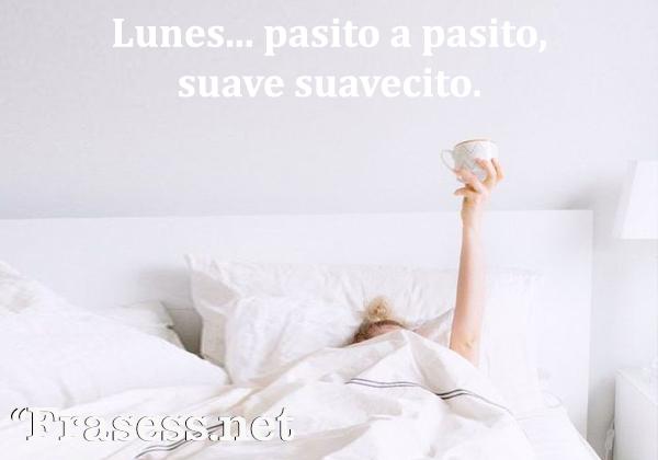 Frases de lunes - Lunes, pasito a pasito, suave suavecito.