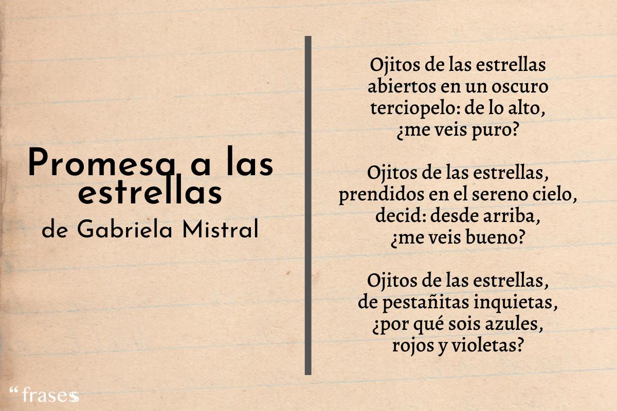 Poemas De Gabriela Mistral Para Niños De 3 Estrofas