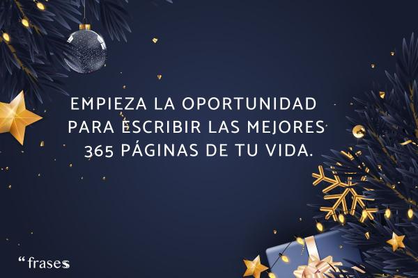 Frases para empezar el año nuevo